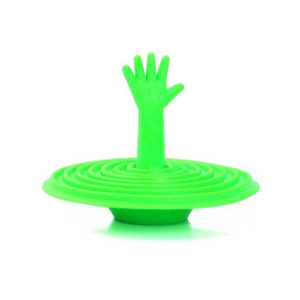Playful stopper for silicone sink | Green