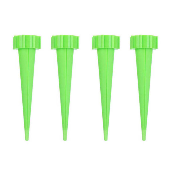 4 Bottle caps for plants | Green