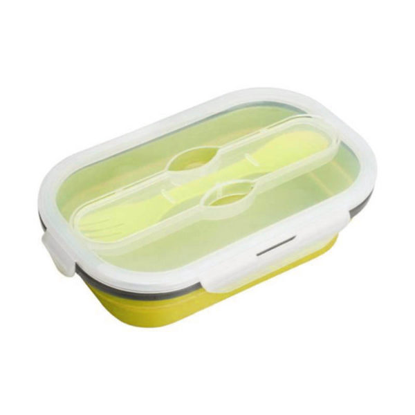Collapsible lunch box 1 compartment | Yellow