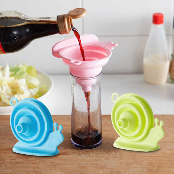 Silicone Snail Funnel | Green