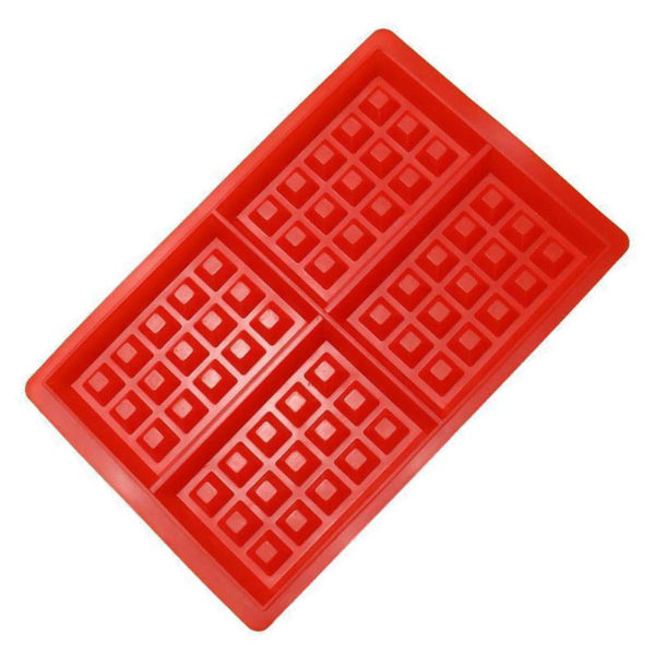 Silicone waffle mold | Red