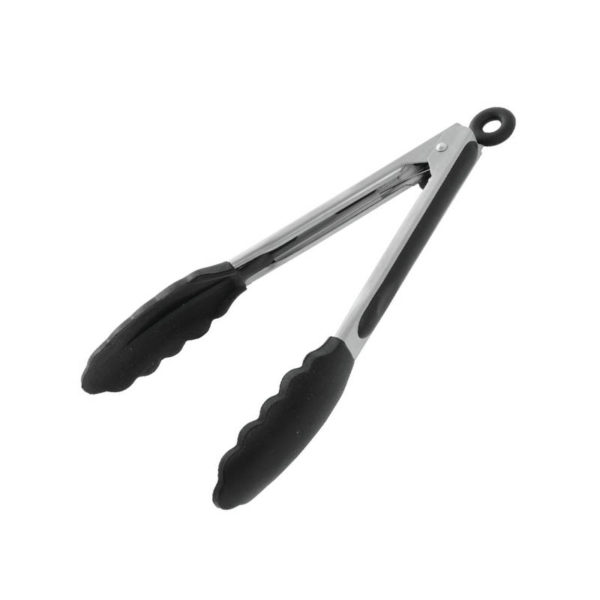 Petite pince en inox et silicone | Noir