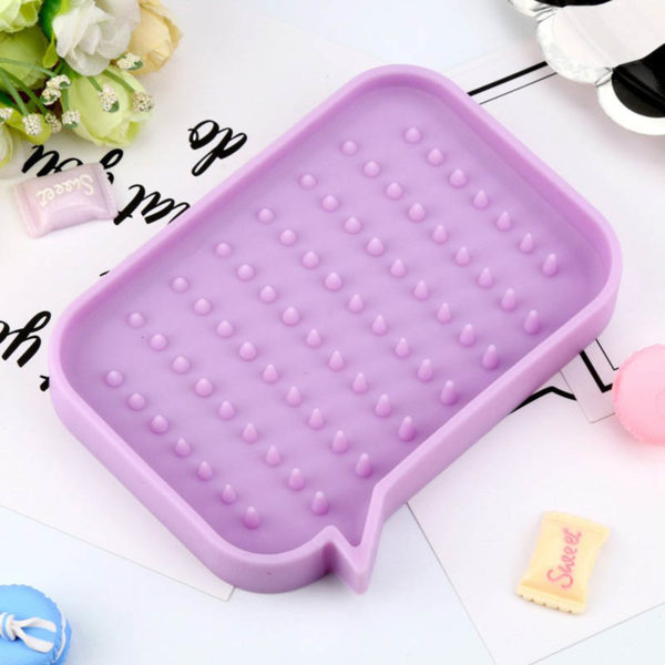 Porte-savon BD en silicone | Rose