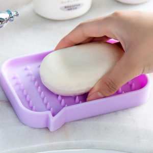 Porte-savon BD en silicone | Violet