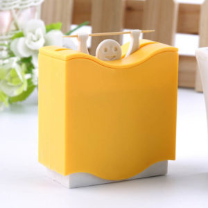 Colored box for toothpicks | Yellow