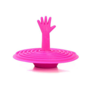 Bouchon ludique pour évier en silicone | Rose