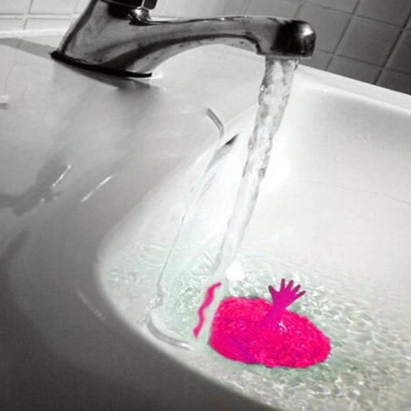 Playful stopper for silicone sink | Pink