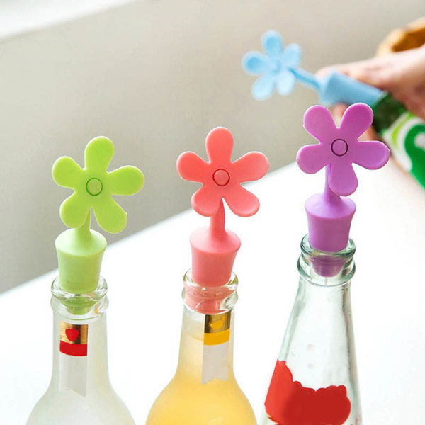 Flower Silicone Stopper | Green