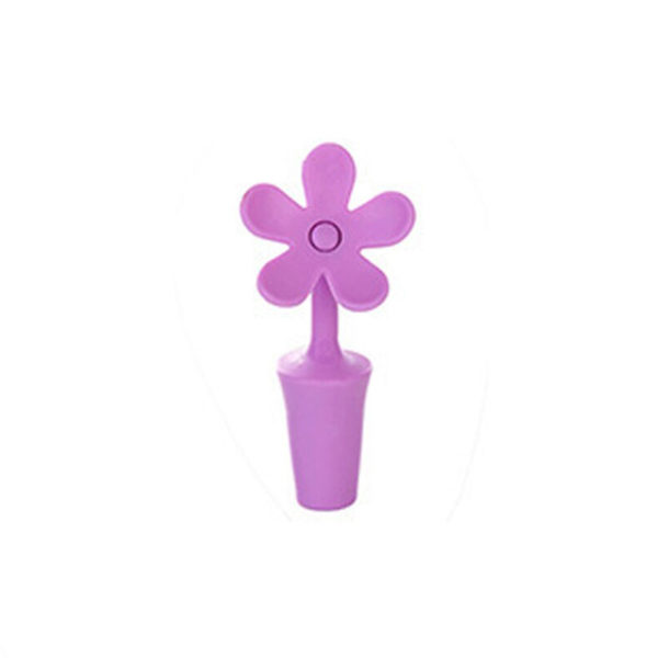 Bouchon en silicone Fleur | Violet
