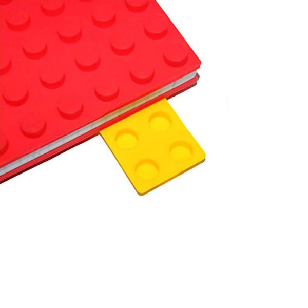 Carnet A6 avec couverture en silicone | Rouge