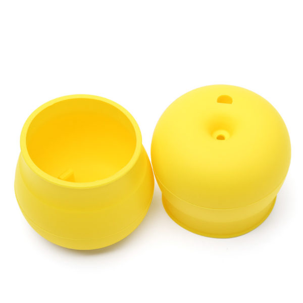 Couvercle en silicone pour verre | Jaune