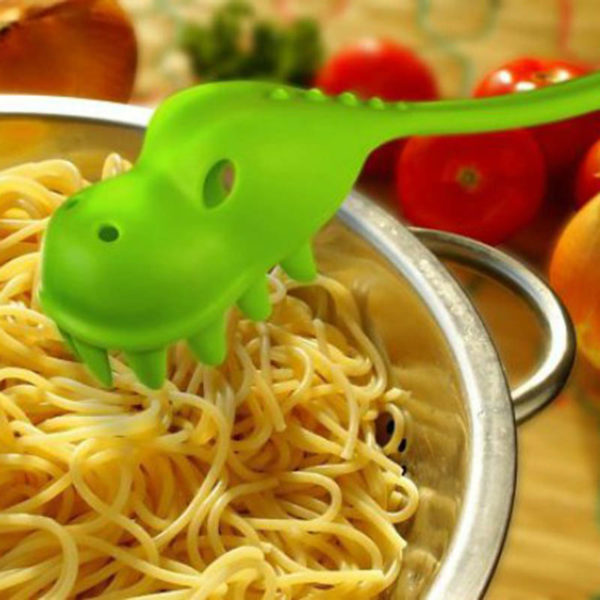 Spaghetti ladle Dinosaur | Green