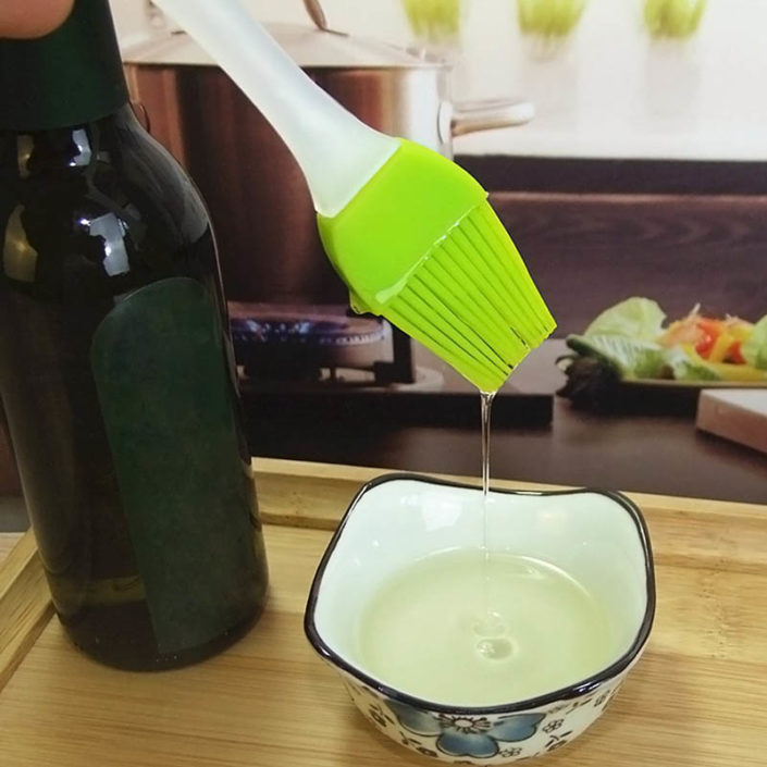 Pinceau à crêpes en silicone huile de cuisson Outils Poêle à pain domestique Brosse à gâteau