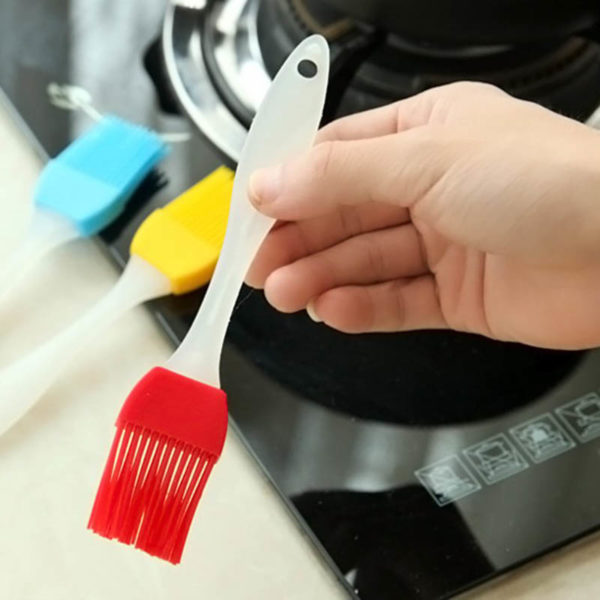 Pinceau de cuisine en silicone | Rouge