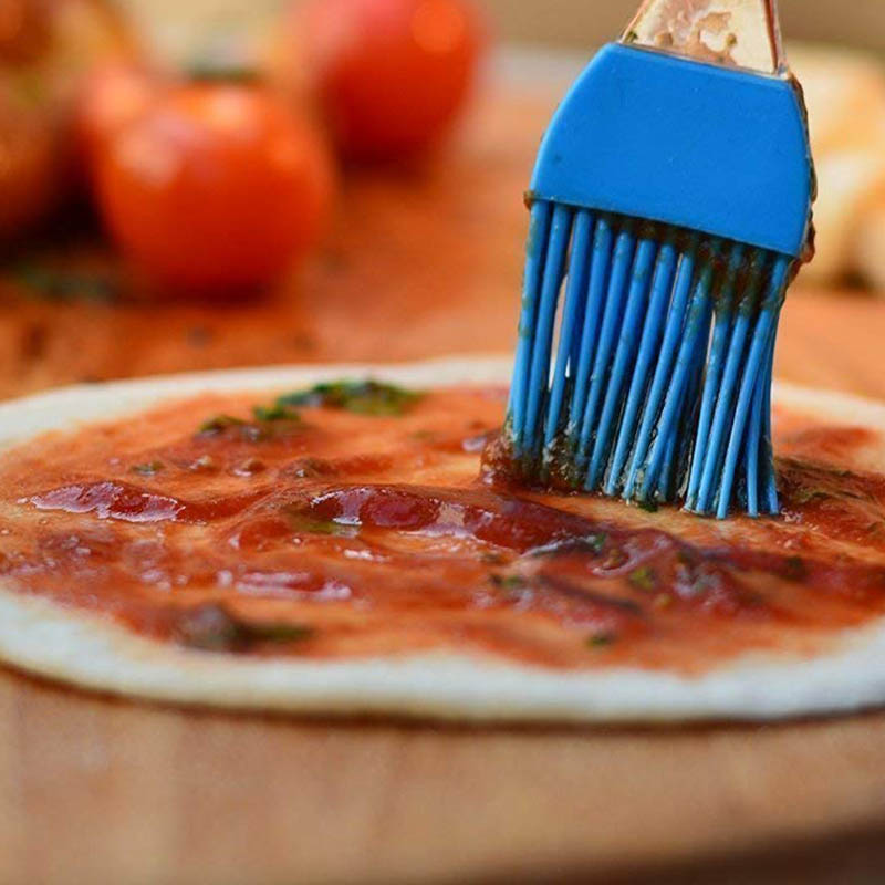 Brosse de cuisine - Silicone - Brosse de cuisson - Bleu - Brosse