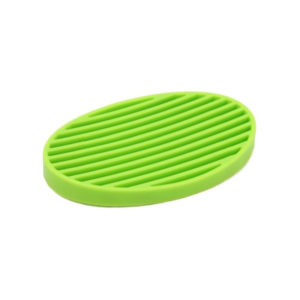 Oval colored soap dish | Green