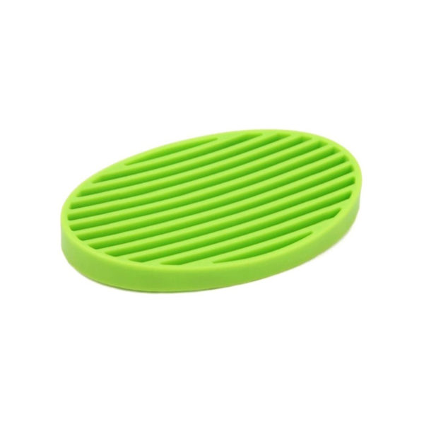 Oval colored soap dish | Green
