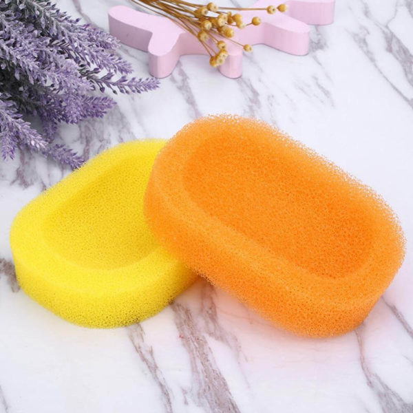 Soap dish Colored sponge | Pink