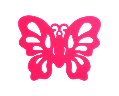 Sous-bock Papillon Rose 01