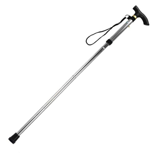 Lightweight foldable walking stick | Silver