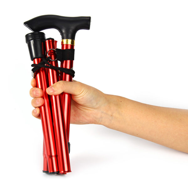 Lightweight foldable walking stick | Red