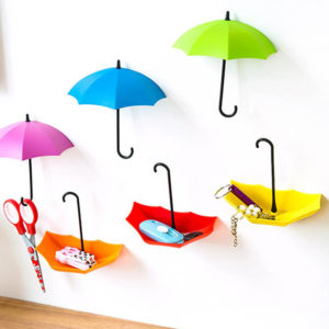 3 Umbrella Hooks | Red Yellow Pink