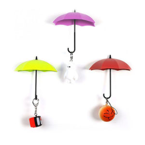3 Umbrella Hooks | Red Yellow Pink