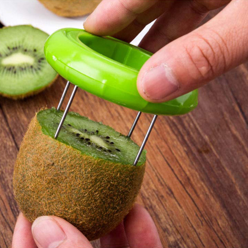 Cutting green. Cut Kiwi with Knife. How to Cut Kiwi joke.