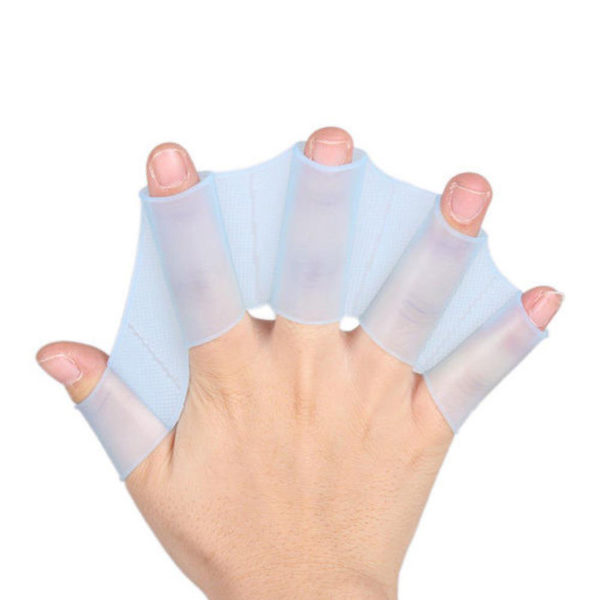 Gants palmés en silicone | Bleu