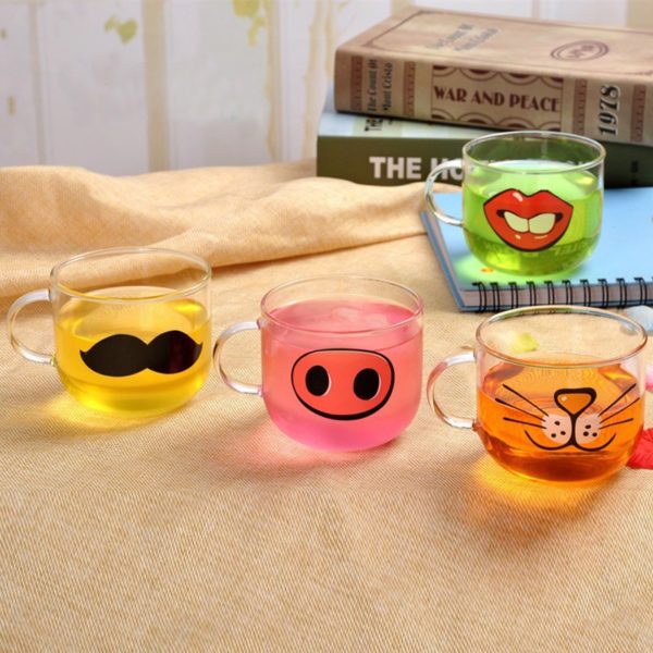 Playful glass mug | Cat