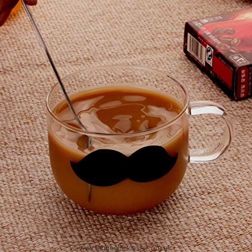 Playful glass mug | Mustache