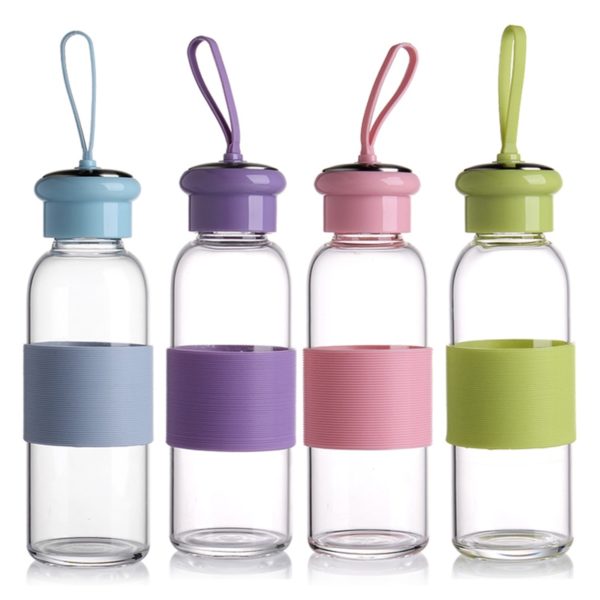 Colored glass bottle | Purple