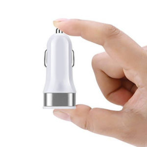 2-Port USB Car Charger | Silver