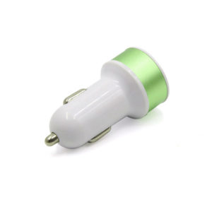 Chargeur de voiture 2 ports USB | Vert