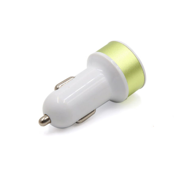 2-Port USB Car Charger | Gold