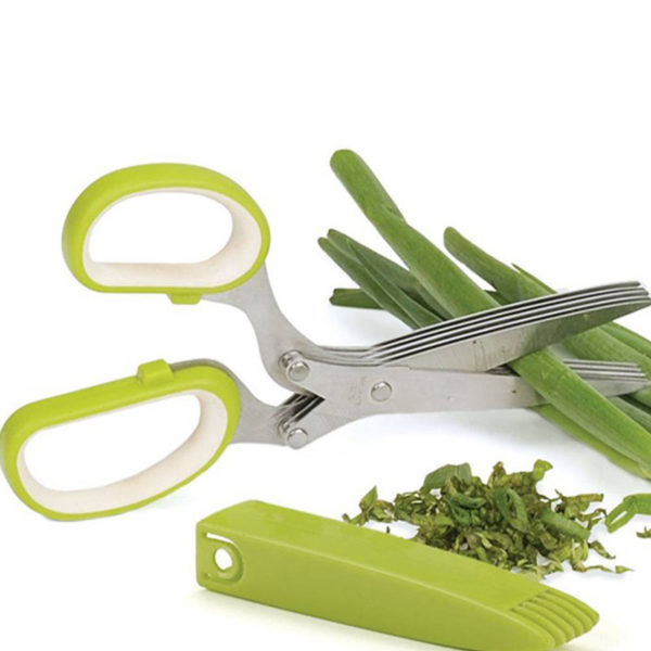 Scissors to slice 5 blades | Green