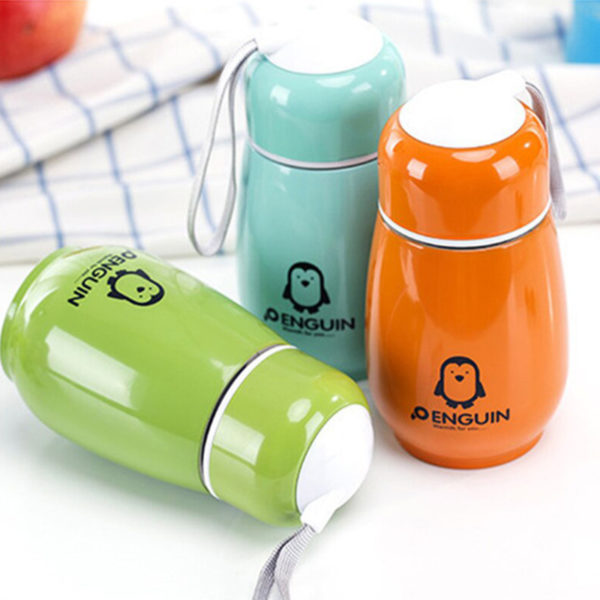 Mini Thermos Portable Ludique | Bleu