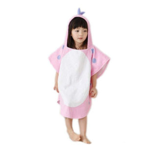Children’s bathrobe Dinosaur | Pink
