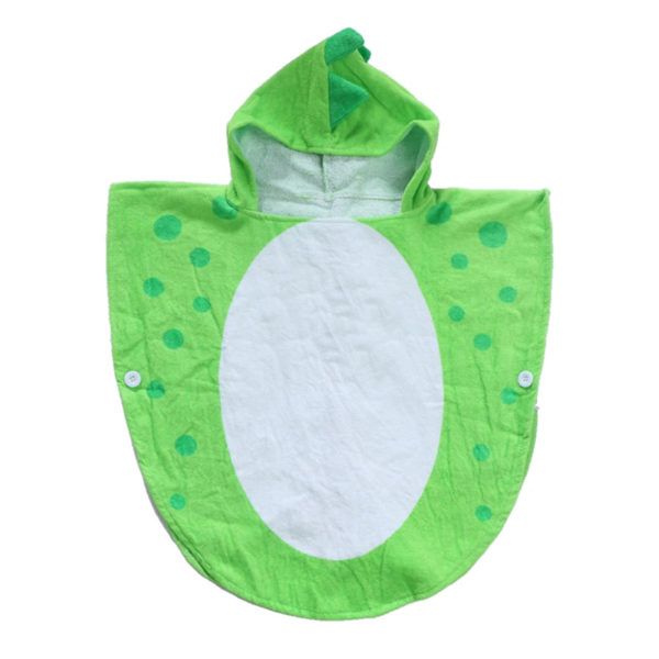 Children’s bathrobe Dinosaur | Green