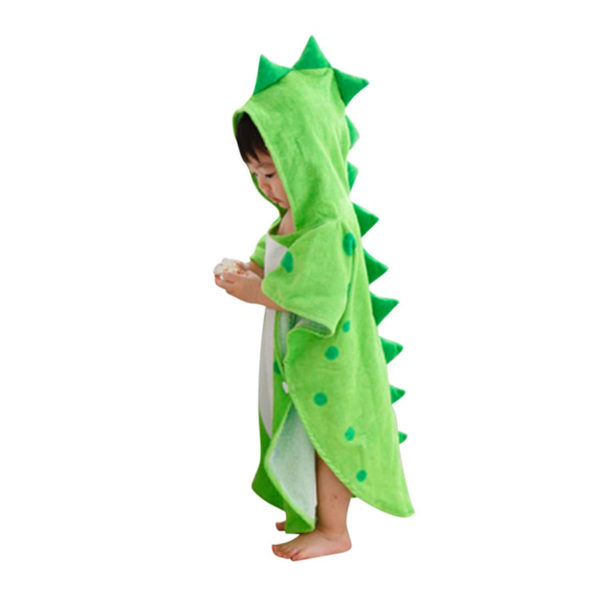 Children’s bathrobe Dinosaur | Green