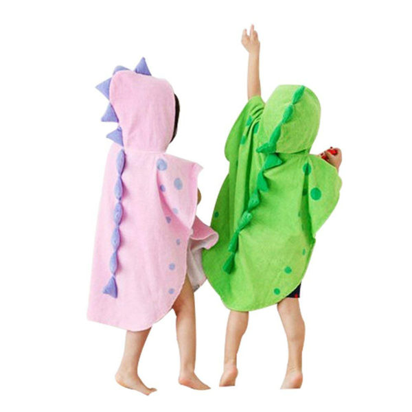 Children’s bathrobe Dinosaur | Pink