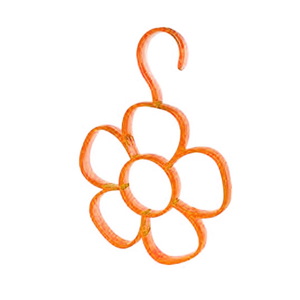 Flower scarf holder | Orange
