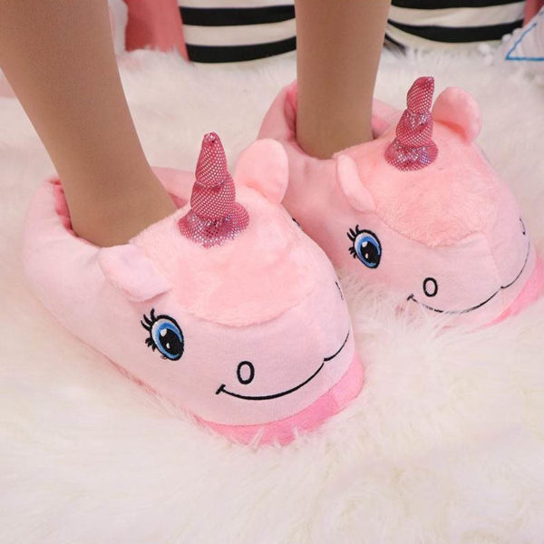 Unicorn Kids Slippers | Pink