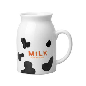 Ceramic milk jug with spoon 200ml | Cow
