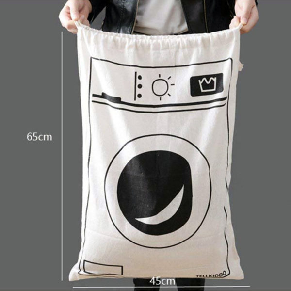 Playful laundry bag | Washing machine