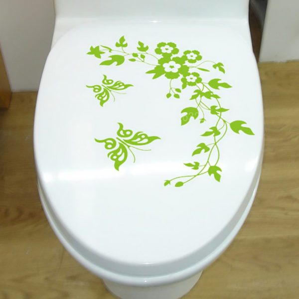 Sticker ludique pour toilette | Rouge