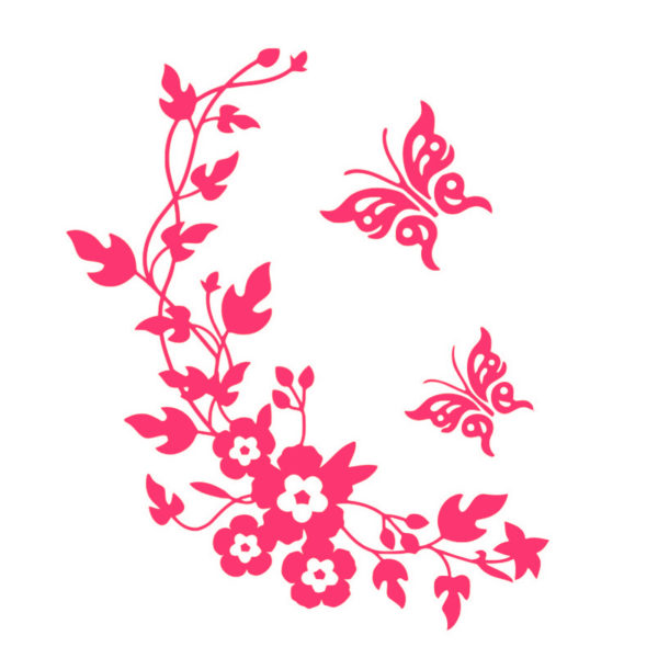 Sticker ludique pour toilette | Rose