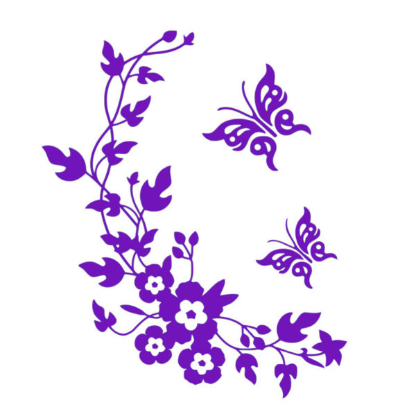 Sticker ludique pour toilette | Violet