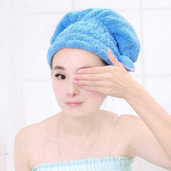 Sponge Hair Beanie Hat | Blue