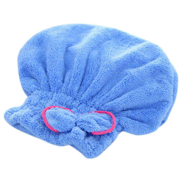 Bonnet sèche-cheveux éponge | Bleu
